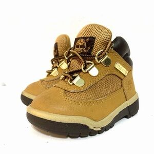 Timberland Toddler's Field Boots Tan Brown Size 5 Leather/Nylon/Suede Unisex